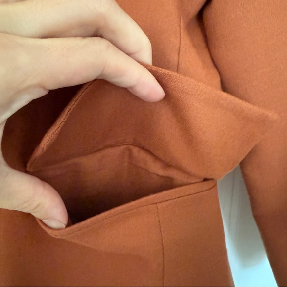 Jil Sander Vintage 100% Cashmere Blazer in Rust Orange - Picture 6 of 13